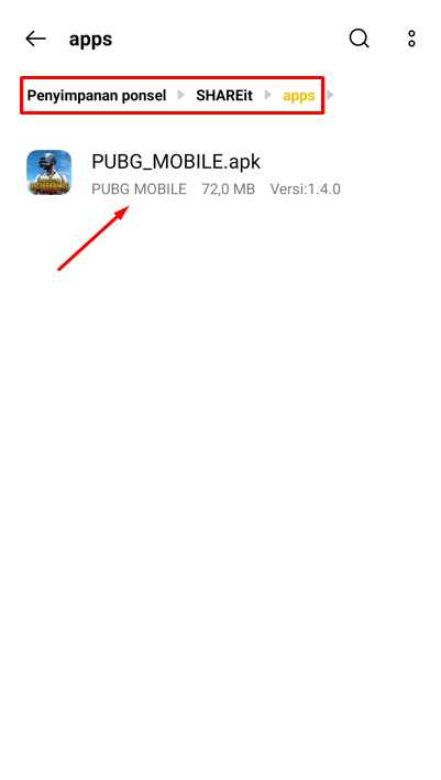 Cara Mengirim Aplikasi dan Data OBB PUBG Mobile dengan SHAREit